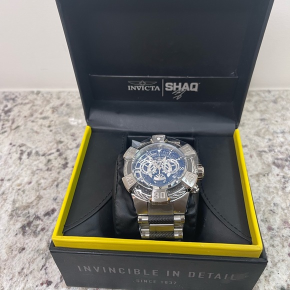 Invicta Shaq Men's 52mm Bolt Swiss Quartz Chronograph Stainless Steel Bracelet - Picture 9 of 10